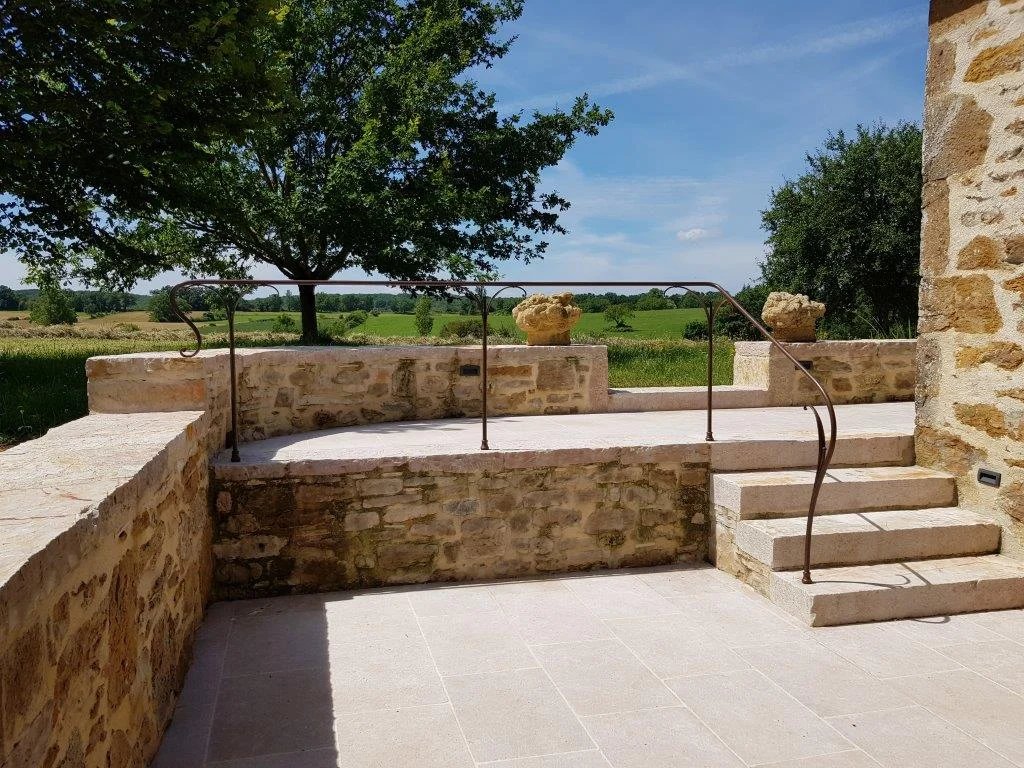 Main courante avec retour sur terrasse (46)
